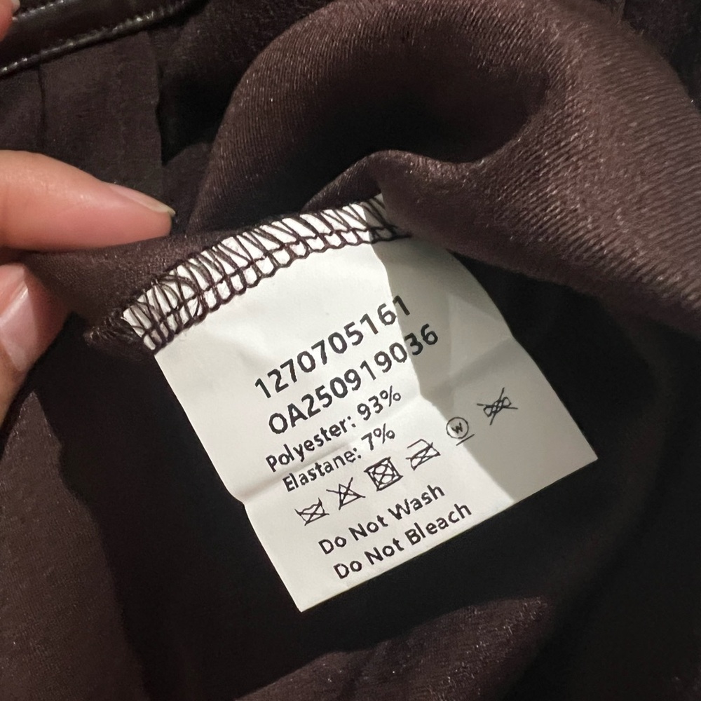 Commense Dark Brown knee length Skirt - Picture 3 of 5